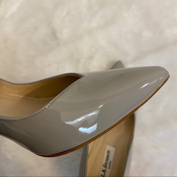 Lk l.k. Bennett odyssia grey patent leather pumps - Picture 6 of 7